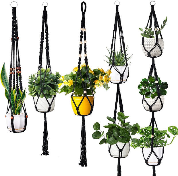Handmade Plant Hanger Baskets Flowerpots/Hanging Balcony Decoration Knotted lifting Rope-Shoppers Preferred Choice