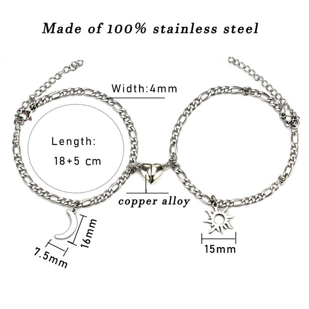 Connect Your Worlds: Sun &amp; Moon Magnetic Bracelets