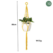Handmade Plant Hanger Baskets Flowerpots/Hanging Balcony Decoration Knotted lifting Rope-Shoppers Preferred Choice