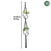 Handmade Plant Hanger Baskets Flowerpots/Hanging Balcony Decoration Knotted lifting Rope-Shoppers Preferred Choice