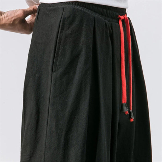Oversize Men’s Harem Pants – Loose Fit Linen Trousers for Casual & Lounge Wear