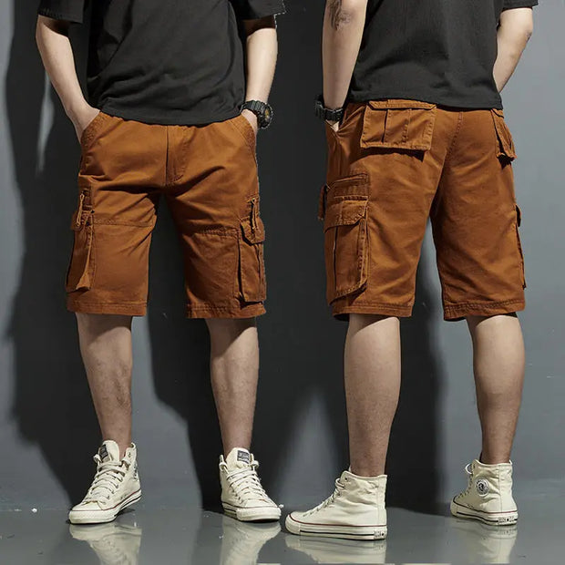 Men’s Oversized Cargo Shorts – Vintage Harajuku Style with Pockets, Big & Tall Sizes-Shoppers Preferred Choice