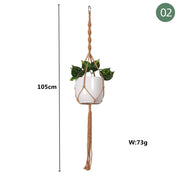 Handmade Plant Hanger Baskets Flowerpots/Hanging Balcony Decoration Knotted lifting Rope-Shoppers Preferred Choice