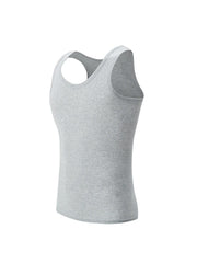 1/3 Pack Four Seasons Men's Cotton Joker Vest Teenagers Simple Fit Sports Fitness T-shirt Middle-aged Casual Sleeveless T-shirt
