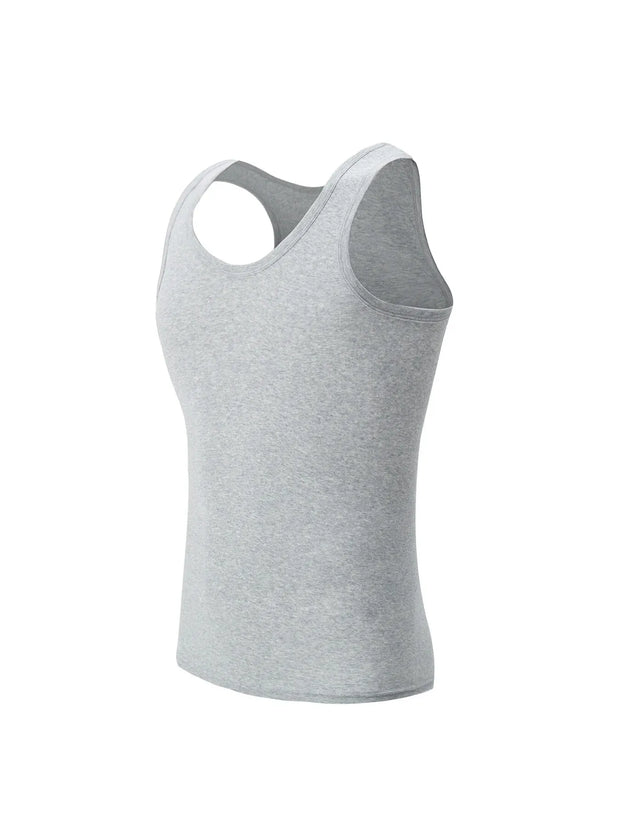 1/3 Pack Four Seasons Men's Cotton Joker Vest Teenagers Simple Fit Sports Fitness T-shirt Middle-aged Casual Sleeveless T-shirt