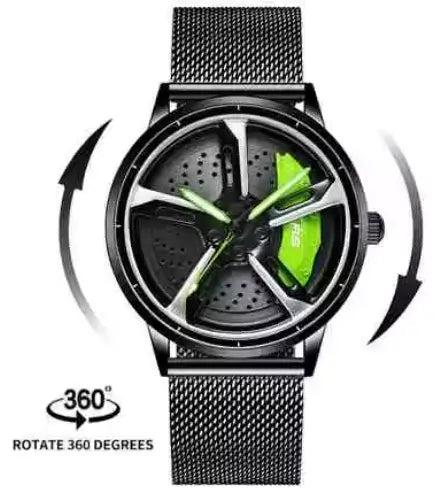 3D Spinning Men's Watch – Inspired by the Thrill of the Road