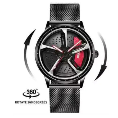 3D Spinning Men's Watch – Inspired by the Thrill of the Road