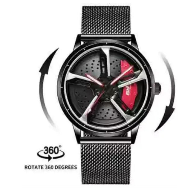 3D Spinning Men's Watch – Inspired by the Thrill of the Road