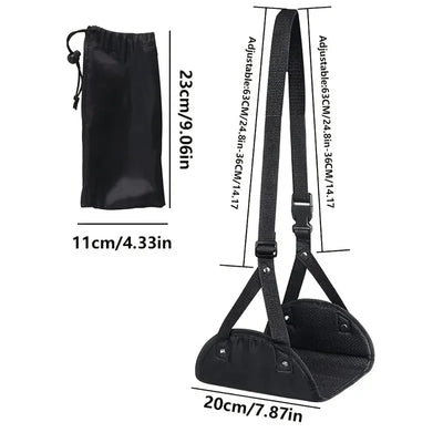 Portable Foot Mat - Adjustable Strap Office Resting Foot Mat Foot Hammock Foot Mat Lazy Man Magic Travel Magic Travel Airplane