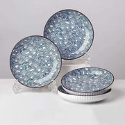4 Piece Japanese Ceramic Dinner Plates Set 1778 cm