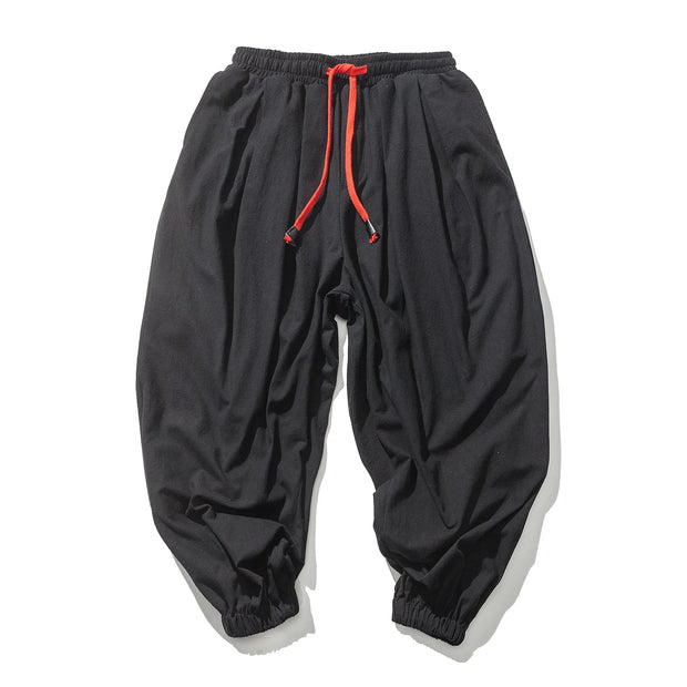 Oversize Men’s Harem Pants – Loose Fit Linen Trousers for Casual & Lounge Wear