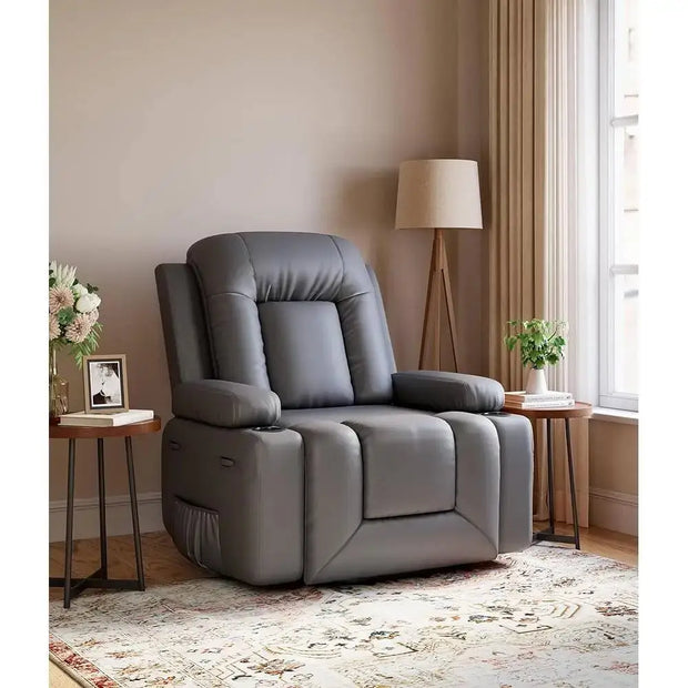 Power Lift Recliner Chair Heated Massage Function Adjustable Backrest Extendable Footrest Electric Lift Chair Elderly Mobility-Shoppers Preferred Choice