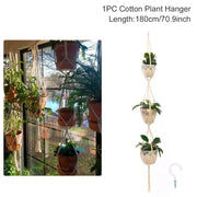 Hanging Plant Handmade Macrame Plant Hanger Flower Pot Planter Hanger Wall Decor Courtyard Garden Hanging Planter Hanging Basket