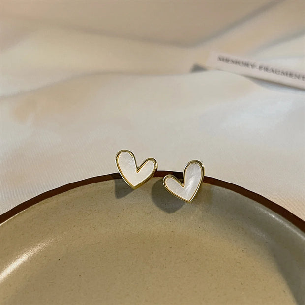 IFYOUOO Vintage Small Heart Earrings for Women Fashion Jewelry Gift Delicate Girly sweet Earrings Girls-Shoppers Preferred Choice