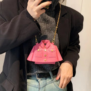 Women’s Motorcycle Style Sling Bag – Mini Crossbody Purse with Lipstick Pouch & Shoulder Strap-Shoppers Preferred Choice