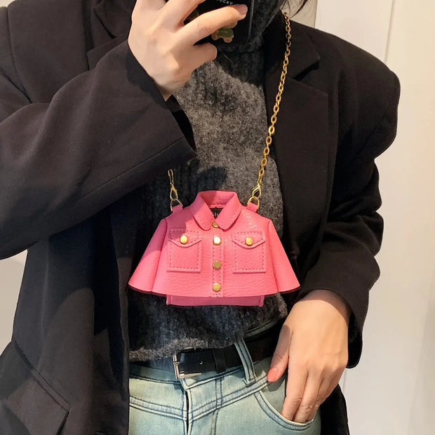 Women’s Motorcycle Style Sling Bag – Mini Crossbody Purse with Lipstick Pouch & Shoulder Strap-Shoppers Preferred Choice