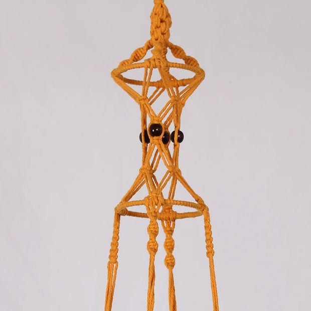 Handmade Plant Hanger Baskets Flowerpots/Hanging Balcony Decoration Knotted lifting Rope-Shoppers Preferred Choice