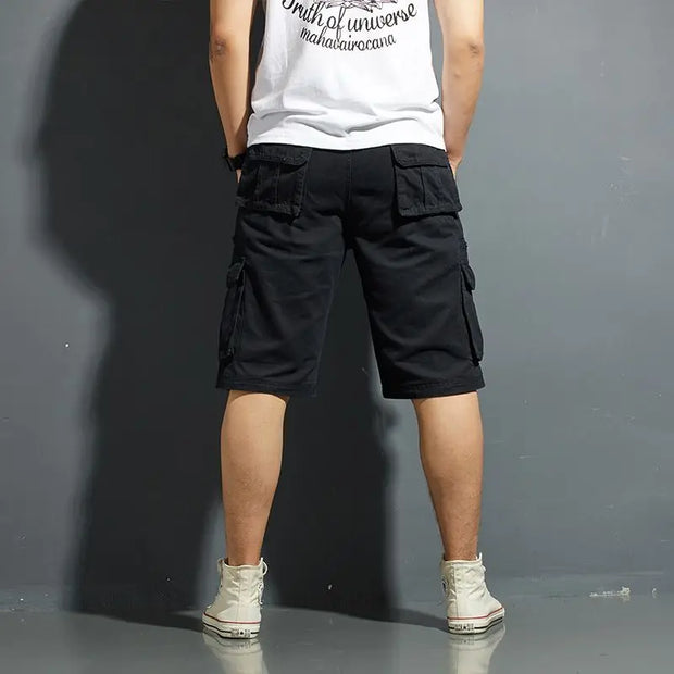 Men’s Oversized Cargo Shorts – Vintage Harajuku Style with Pockets, Big & Tall Sizes-Shoppers Preferred Choice