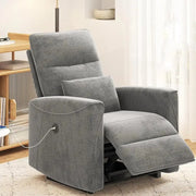 Power Recliner Chair Adjustable Reclining Sofa Lumbar Support USB Charging Portable Living Room Theater Lounge Seat-Shoppers Preferred Choice