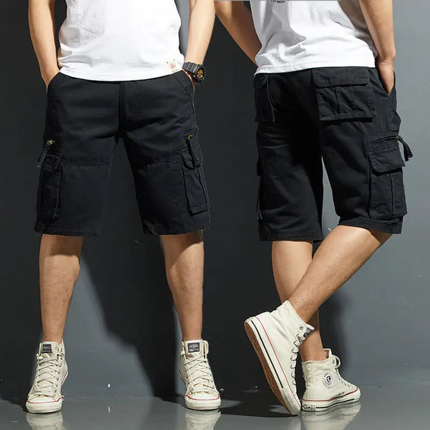 Men’s Oversized Cargo Shorts – Vintage Harajuku Style with Pockets, Big & Tall Sizes-Shoppers Preferred Choice