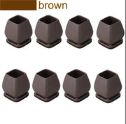 8PCS Chair Leg Floor Protector Felt Foot Cover 15° Diagonal with Thick Wrap Felt Pads Silicone Furniture Table Feet for Hardwood
