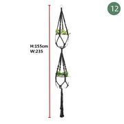Handmade Plant Hanger Baskets Flowerpots/Hanging Balcony Decoration Knotted lifting Rope-Shoppers Preferred Choice