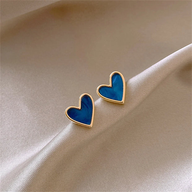 IFYOUOO Vintage Small Heart Earrings for Women Fashion Jewelry Gift Delicate Girly sweet Earrings Girls-Shoppers Preferred Choice