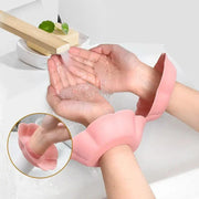 A Pairs of Washing Face Spa Wrist Band Silicone Solid Color Waterproof Cuff Wrist Strap Hair Accessories Headwrap Makeup Tool
