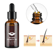 Beard Growth Kit Barber Hair Growth Enhancer Set Oil Serum Nourishing Essential Facial Care Kit Men Titanium Roller Balm Comb
