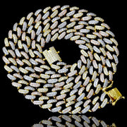 CAMEO: Exquisite Cubic Zirconia Cubano Chain Necklace