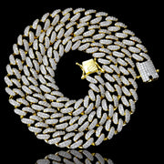 CAMEO: Exquisite Cubic Zirconia Cubano Chain Necklace