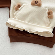 Cozy Teddy Toys Two-Piece Set for Babies &amp; Toddlers - Casual Waffle Knit Pullover & Pants