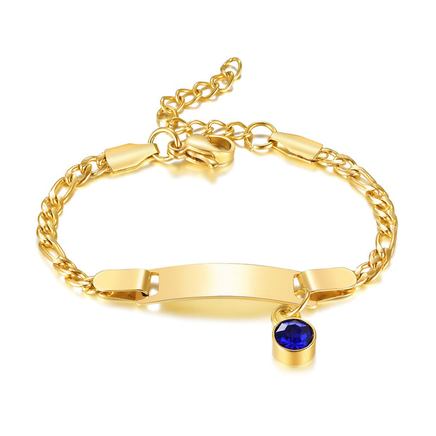 Customized Birthstone Bracelet for Baby