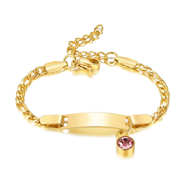 Customized Birthstone Bracelet for Baby