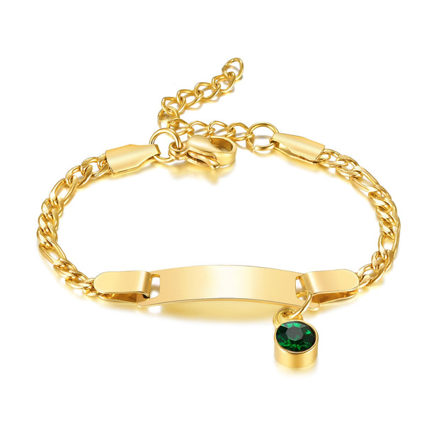 Customized Birthstone Bracelet for Baby