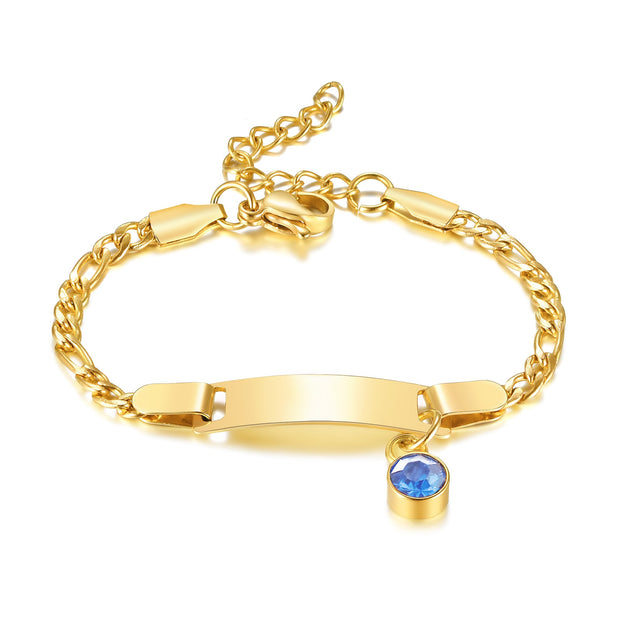 Customized Birthstone Bracelet for Baby