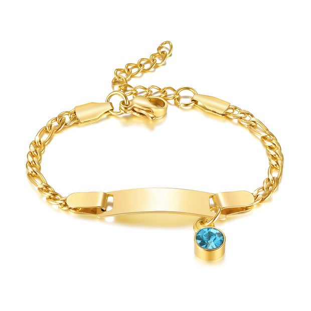 Customized Birthstone Bracelet for Baby