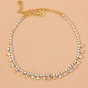 Dazzling Steps: A Review of the Rhinestone Water Drop Anklet