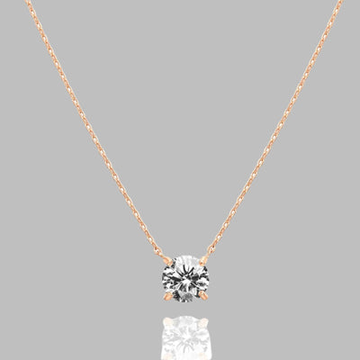 Elevate Your Style with the PAVOI 14K Gold Plated Crystal Solitaire Necklace