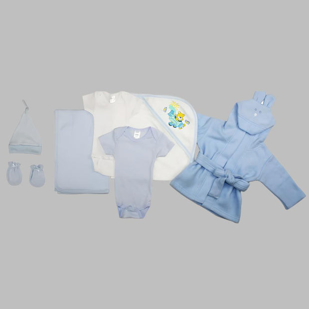 Essential Newborn Baby Boy 7 Piece Layette Set