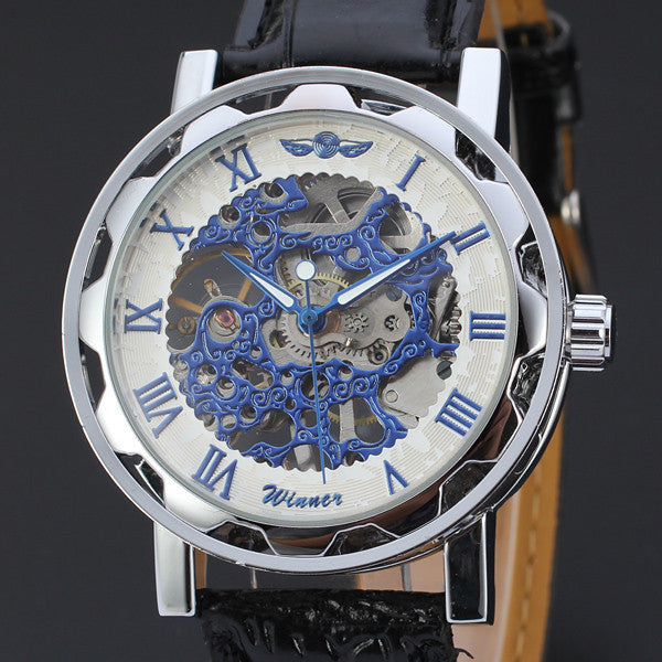Fashion Mechanical Automatic Skeleton Watches for Men