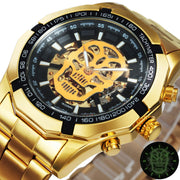 Golden Mechanic Luxury Aviator Men’s Watch