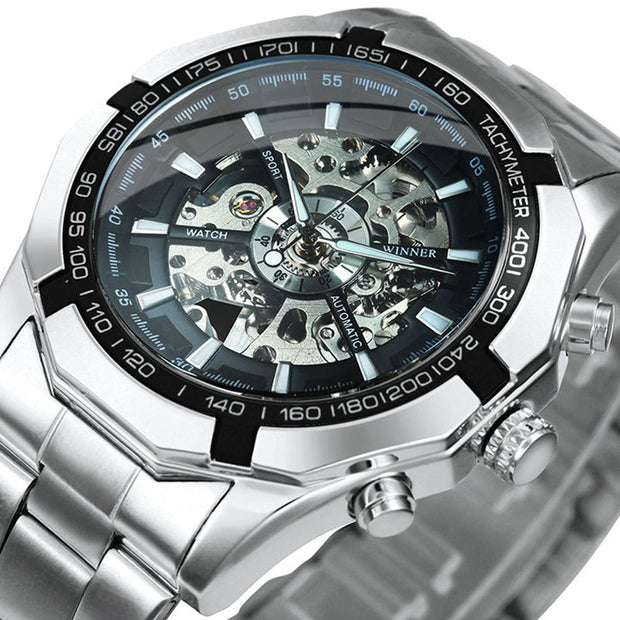 Golden Mechanic Luxury Aviator Men’s Watch