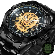 Golden Mechanic Luxury Aviator Men’s Watch