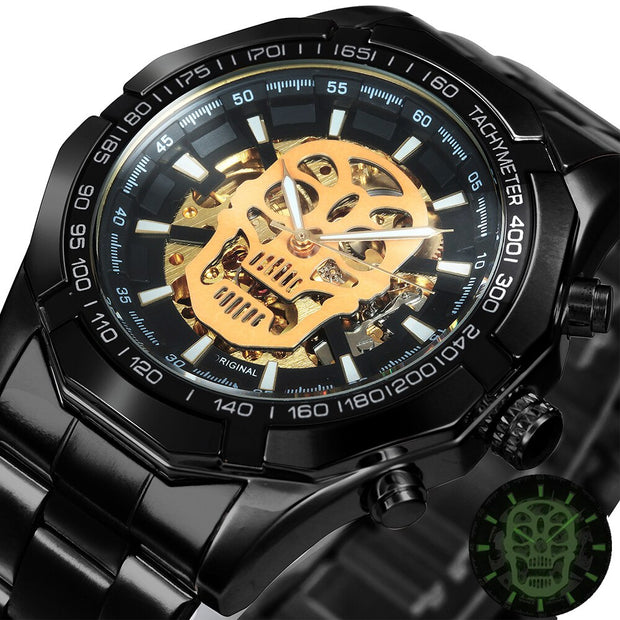 Golden Mechanic Luxury Aviator Men’s Watch