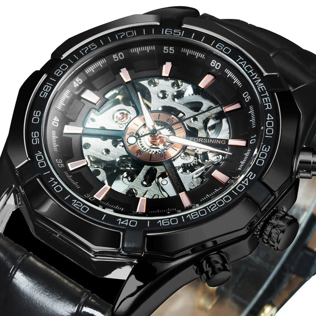 Golden Mechanic Luxury Aviator Men’s Watch