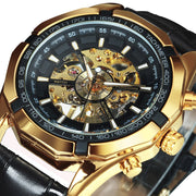 Golden Mechanic Luxury Aviator Men’s Watch