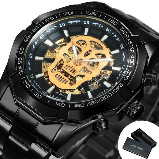 Golden Mechanic Luxury Aviator Men’s Watch