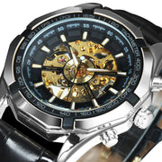 Golden Mechanic Luxury Aviator Men’s Watch