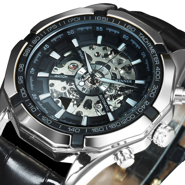 Golden Mechanic Luxury Aviator Men’s Watch